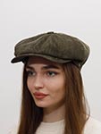 Кепка WIGENS арт. 101752 NEWSBOY RETRO CAP (темно-зеленый)